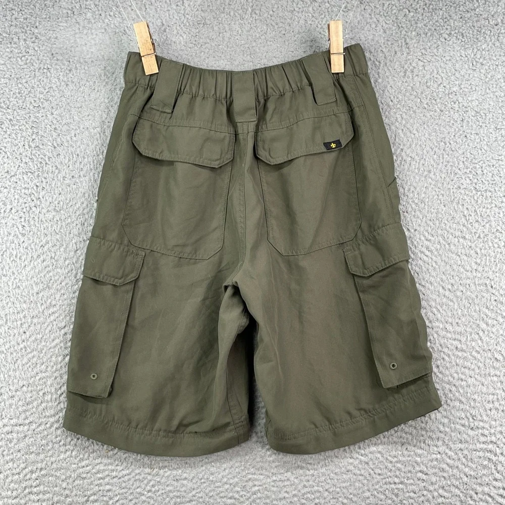 Boy Scouts of America Cargo Shorts Mens XS Green Uniform Switchbacks Relaxed Fit